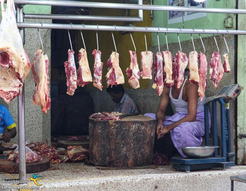 گوشت فروشی در منطقه قدیم شهر داکا