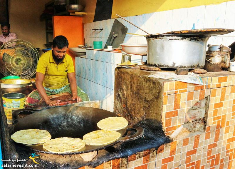 نانوایی در منطقه قدیم شهر داکا پایتخت بنگلادش