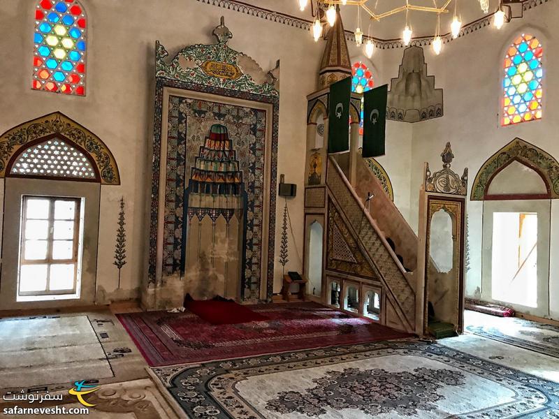 Colorful windows of Koski Mehmed pasa Mosque