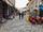 Paving made of round stones in Mostar