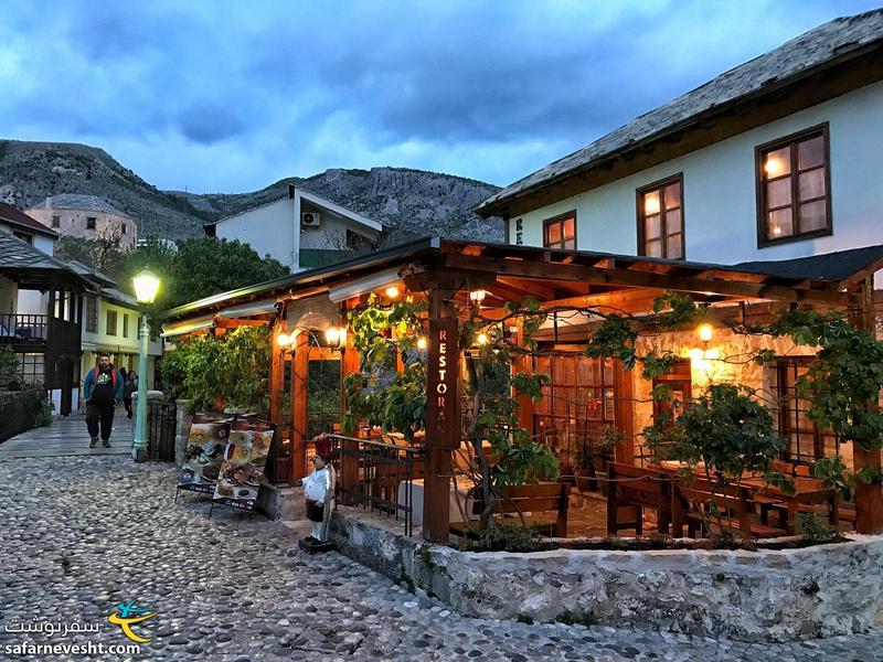 Mostar at night