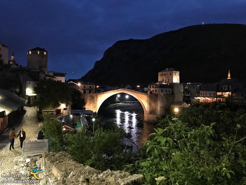 Mostar at night