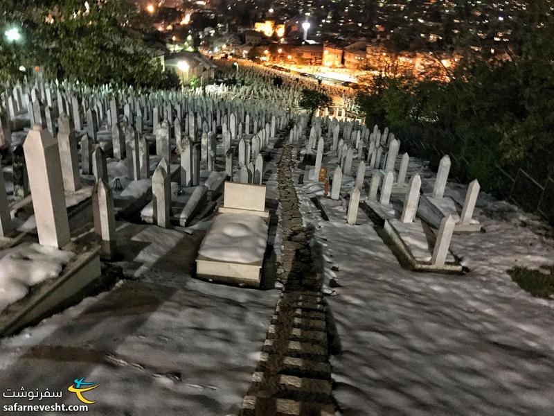 Scary night in Sarajevo cemetery