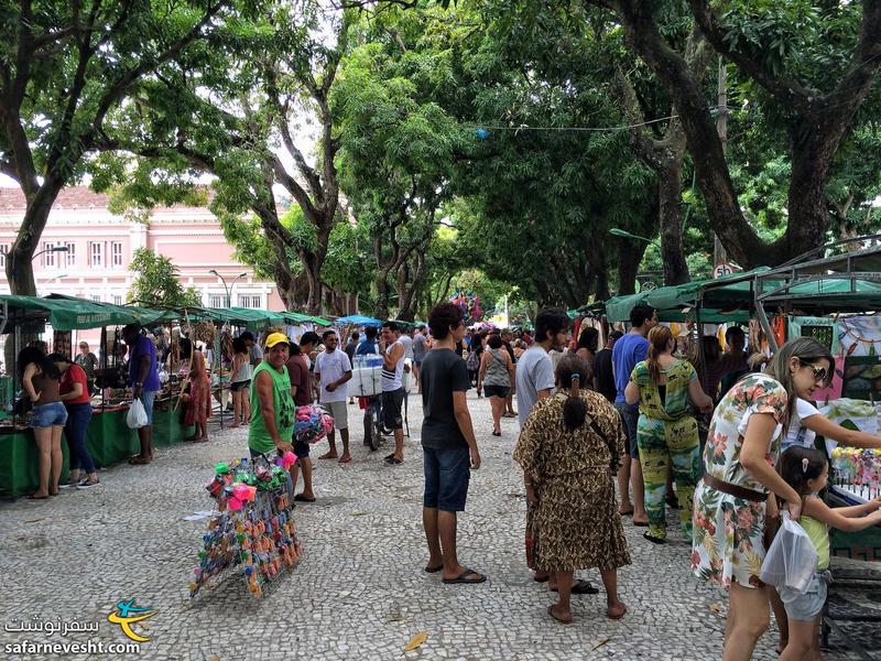 یکشنبه بازار شهر بلم برزیل