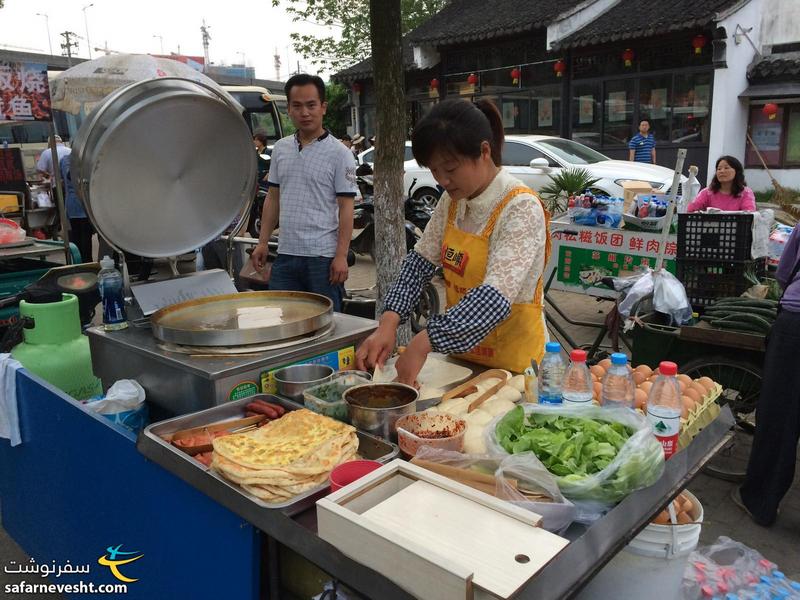  غذای خیابانی در شهر سوجو