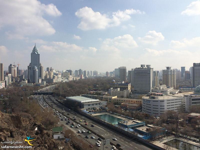 شهر ارومچی از بالای پارک هونگشان