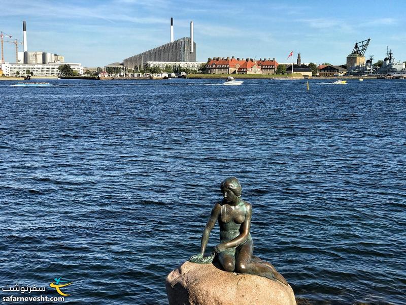 مجسمه پری دریایی که به نماد کپنهاگ هم تبدیل شده