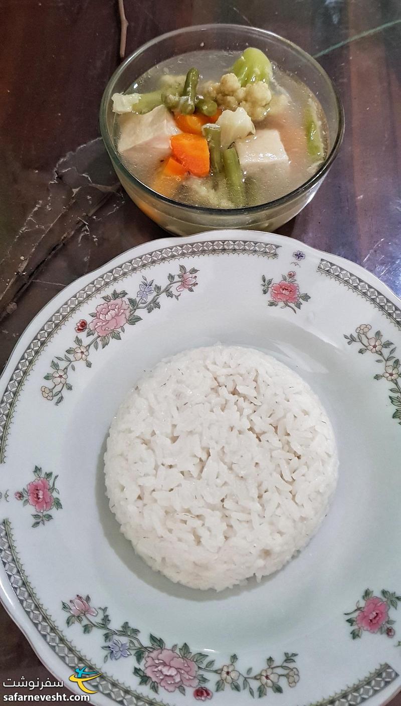 سوپ تفو و برنج