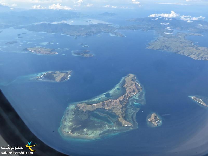 جزایر زیبای اندونزی حین پرواز