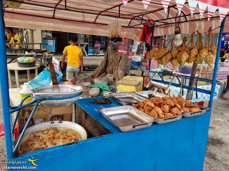 مرغ سوخاری، نمونه ای از غذاهای خیابانی فیلیپین