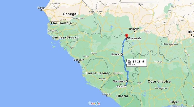 مسیر حرکتمون در قسمت دوم سفر گینه
