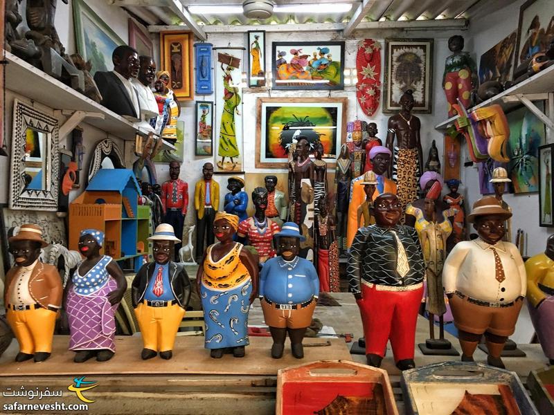 بازار رنگی رنگی صنایع دستی ساحل عاج