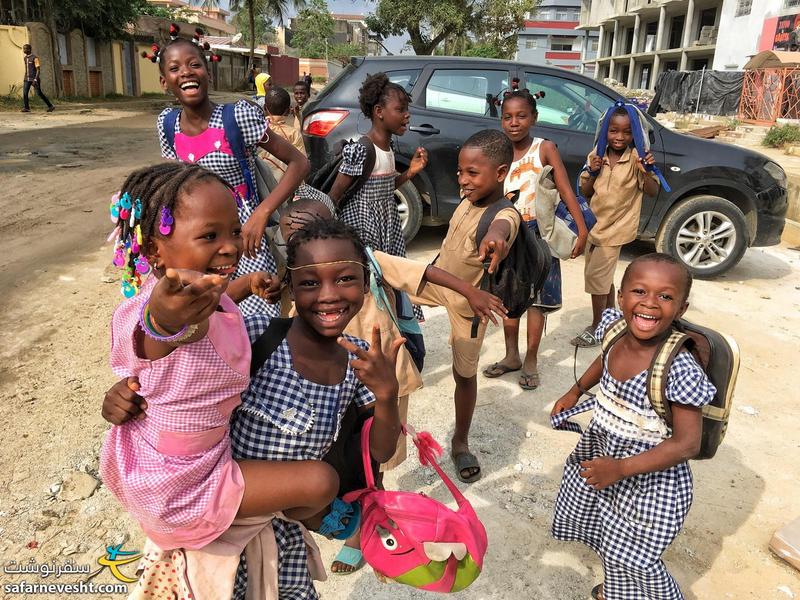 بچه های ساحل عاج. امیدوارم همیشه همینطور بخندید