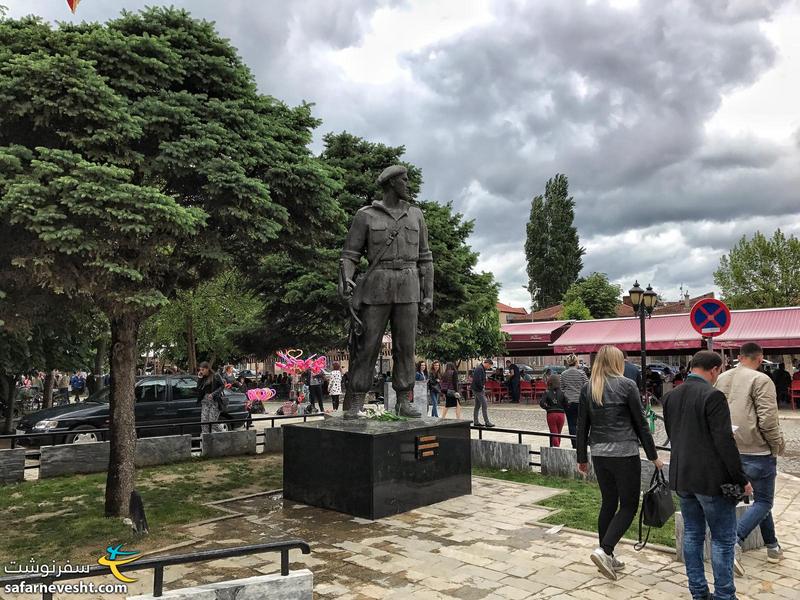 Memorial monuments for Kosovo war are not hard to find in Prizren