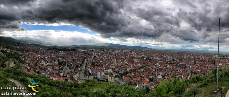 Prizren view from the city castle