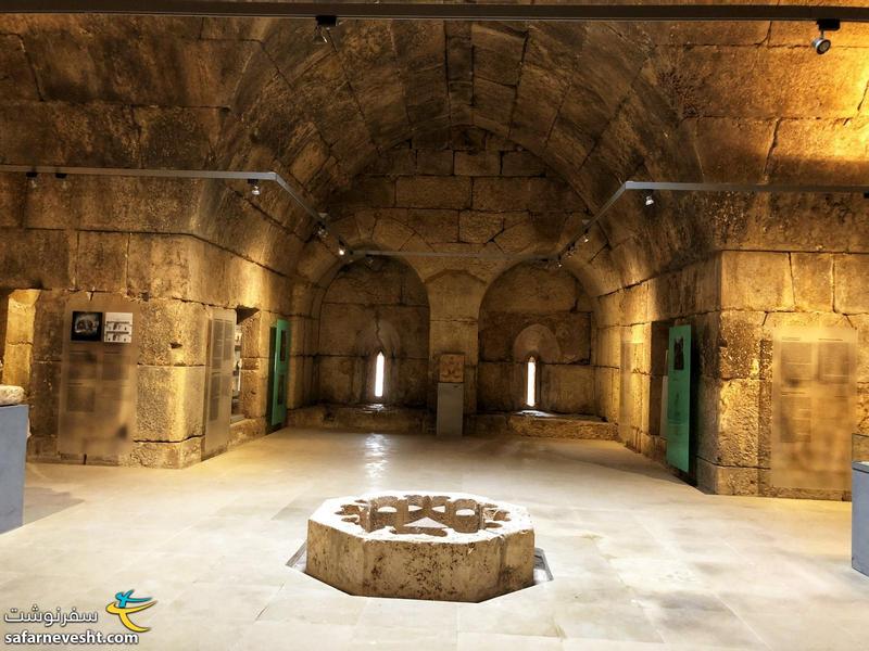سرداب زیر معبد باخوس که تبدیل به موزه شده