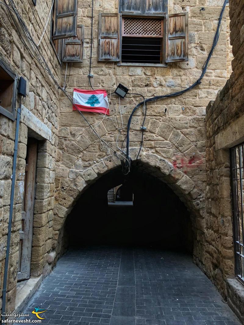 بافت سنگی و قدیمی شهر صیدا در جنوب لبنان