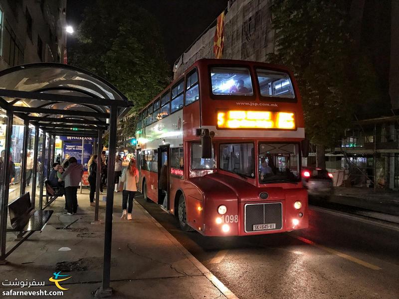از دیدن این اتوبوس های دو طبقه که نماد لندن هست توی اسکوپیه پایتخت کشور مقدونیه تعجب کردم!