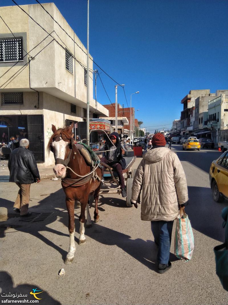 تاکسی‌ها و درشکه‌ها هر دو پررونق بودن