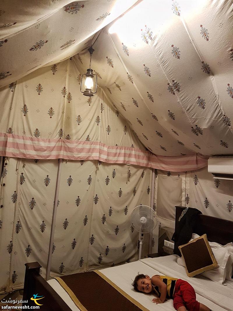 چادر های مجهز به کولر و حمام در رانتامبور