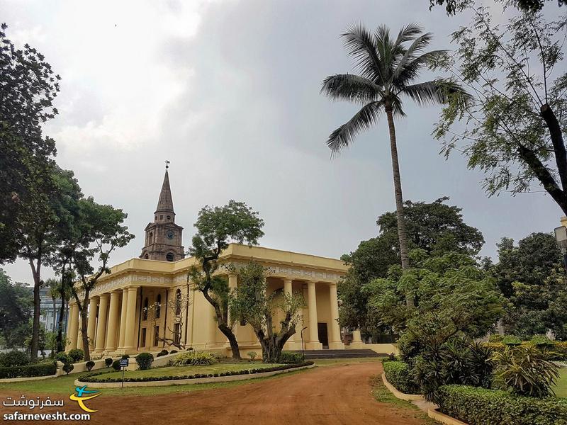 کلیسای سنت جان. اولین ساختمان عمومی که توسط بریتانیا در هند ساخته شد.