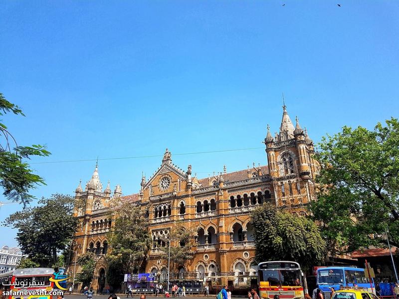 ایستگاه قطار ملکه ویکتوریا در شهر بمبئی