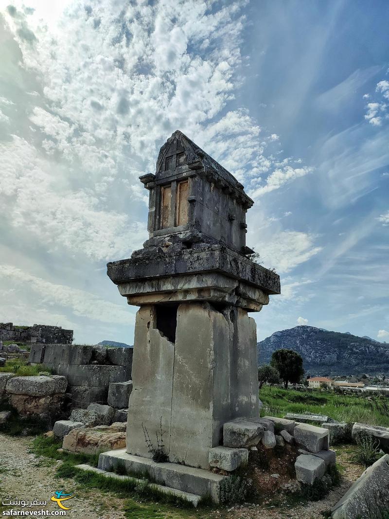 مقبره سرداران سپاه هخامنشی در شهر باستانی گزانتوس (xanthos)