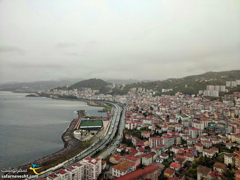 چشم انداز شهر گیرسون (Giresun) در ساحل دریای سیاه