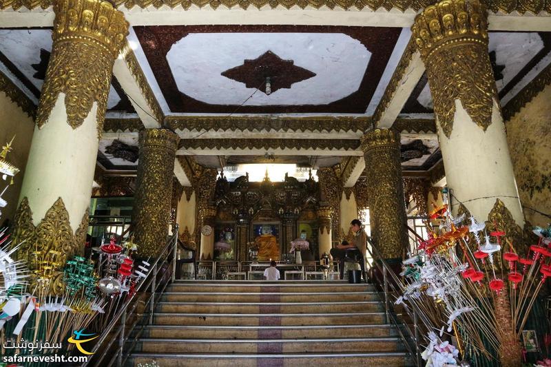 داخل معبد سوله شهر یانگون