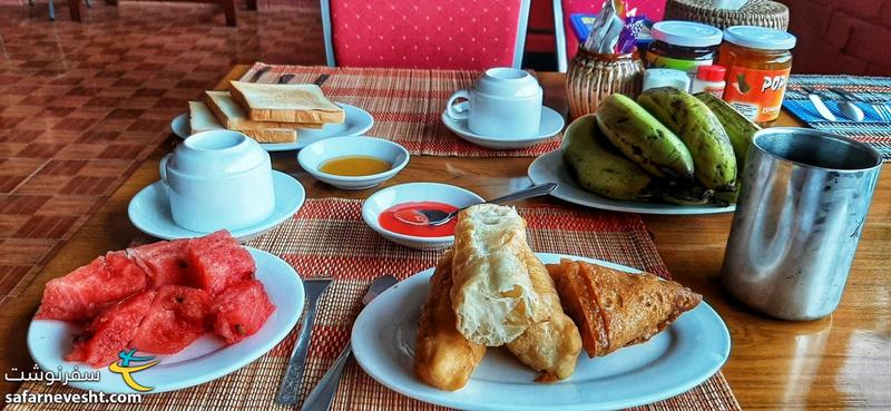 صبحانه هتل، سمبوسه های میانمار عالیه