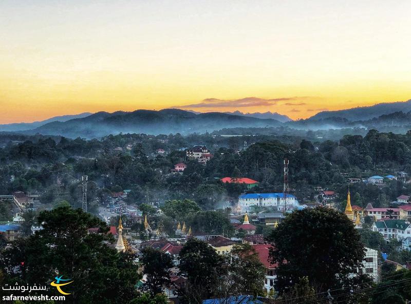منظره ای از شهر کالاو کشور میانمار
