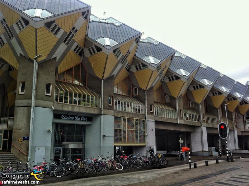 خانه های مکعبی عجیب و جالب شهر روتردام هلند