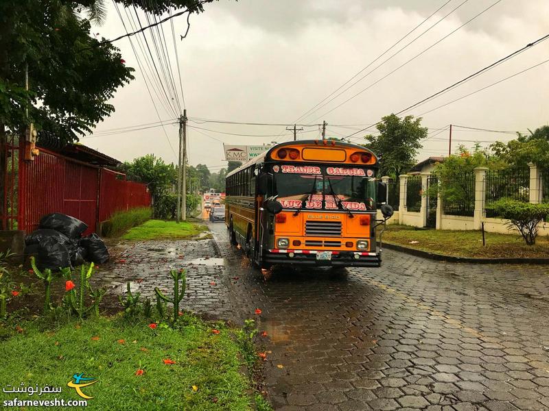 اتوبوس های داخل شهری ماناگوآ پایتخت نیکاراگوئه