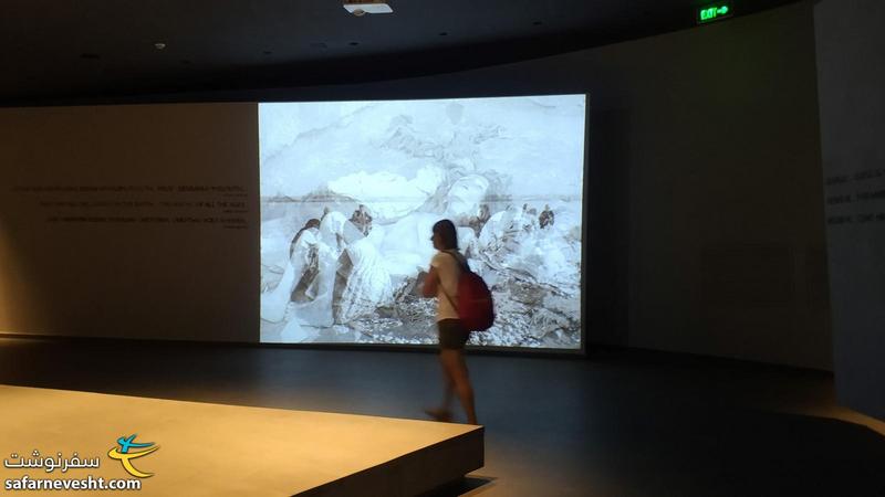 فضای گالری در موزه نسل کشی ارامنه