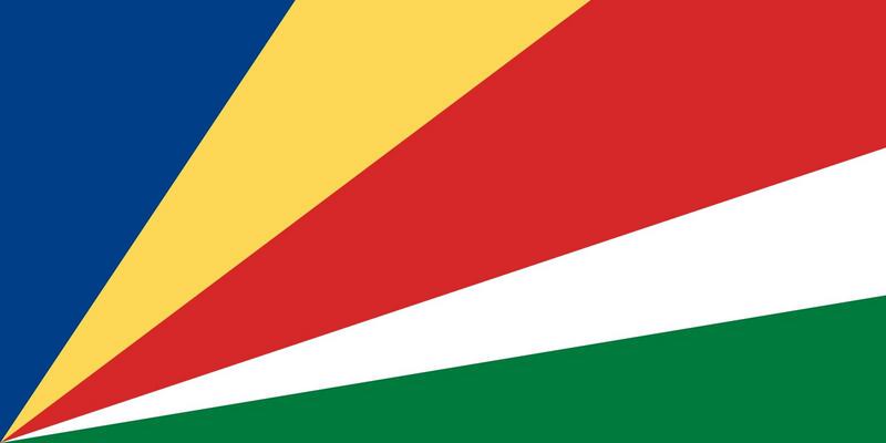 پرچم رنگارنگ و زیبای کشور سیشل