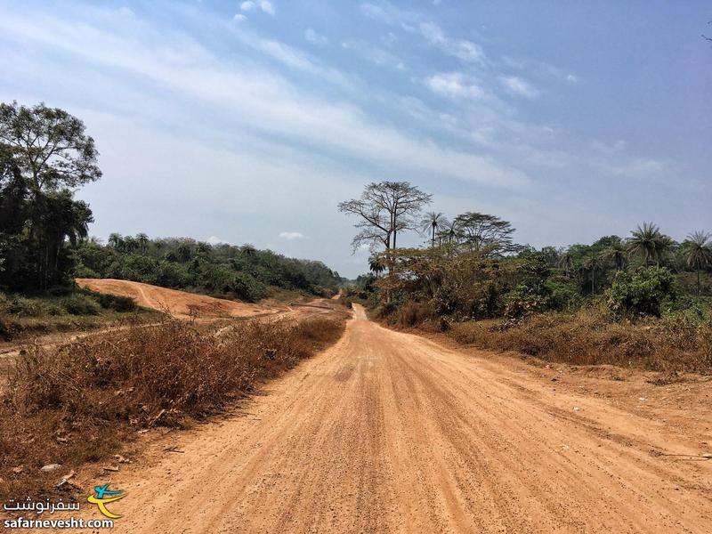 جاده های خاکی در شرق سیرالئون