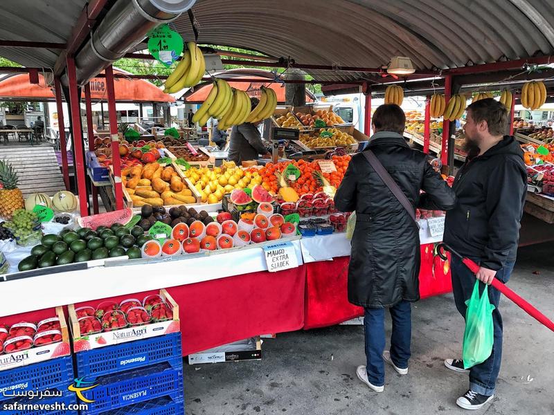 بازار روز لیوبلیانا پایتخت اسلوونی