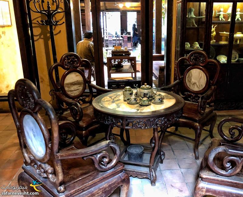 میز نهار خوری چوبی زیبا، صنایع چوبی در ویتنام زیاد دیده می شه