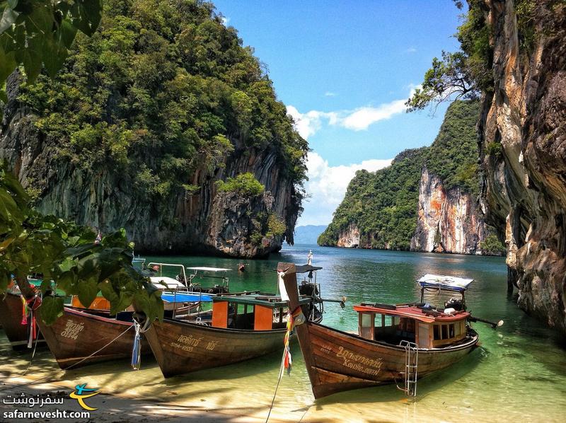 هر چقدر از زیبایی های جزایر تایلند بگم کم گفتم. اسم این جزیره یادم نیست ولی جایی نزدیک فی فی بود